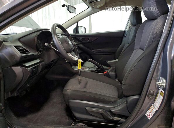 4S3GKAA61K3600609 2019 SUBARU IMPREZA Gray წინა სალონის ხედი