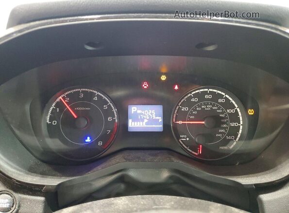 4S3GKAA62J3604408 2018 SUBARU IMPREZA White Widok zestawu wskaźników