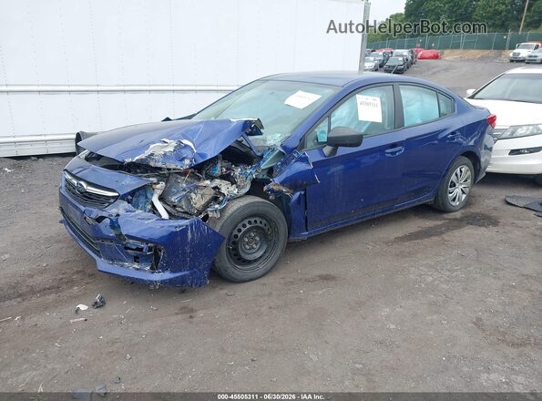 4S3GKAA63N1607464 2022 SUBARU IMPREZA Blue Vista tres cuartos delantera izquierda
