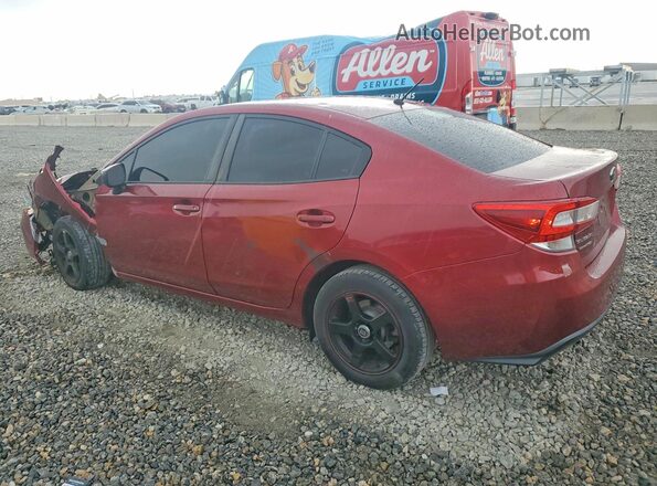 4S3GKAA65H3613629 2017 SUBARU IMPREZA Red Rear left
