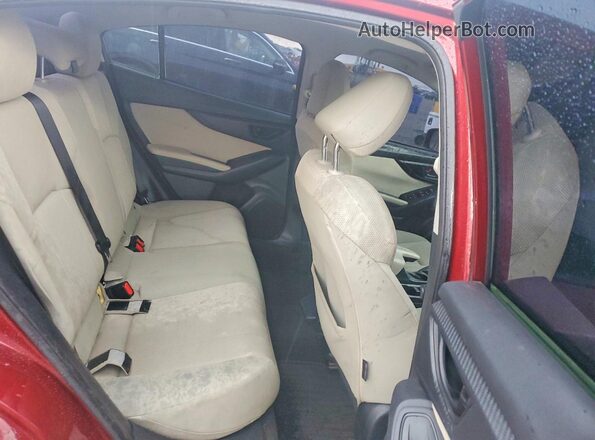 4S3GKAA65H3613629 2017 SUBARU IMPREZA Red Rear seats view