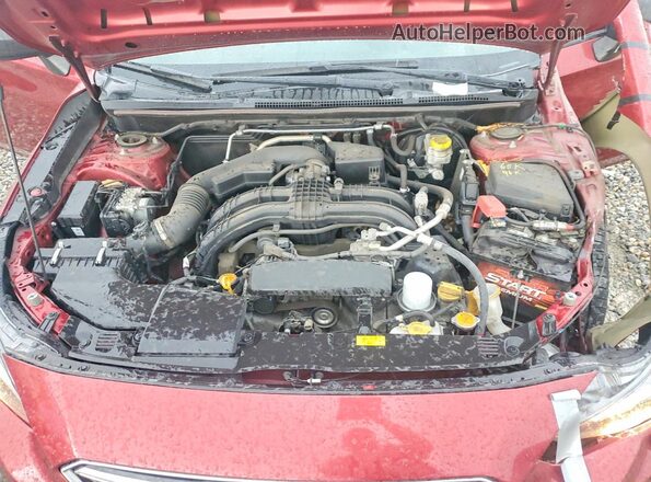 4S3GKAA65H3613629 2017 SUBARU IMPREZA Red Rear interior view