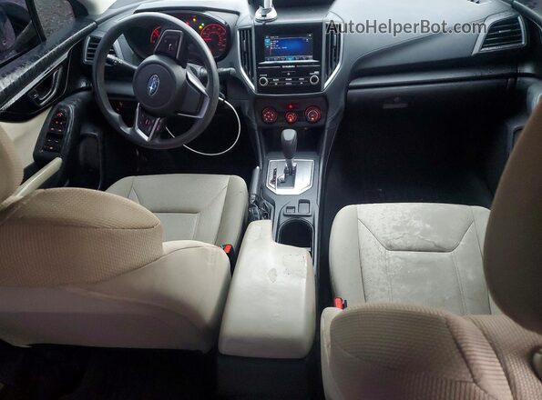 4S3GKAA65H3613629 2017 SUBARU IMPREZA Red Dashboard view