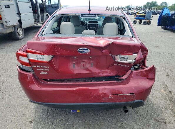 4S3GKAA65M1606539 2021 SUBARU IMPREZA Красный Вид сзади