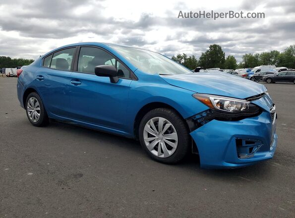 4S3GKAA68J3603568 2018 SUBARU IMPREZA Turquoise Front right