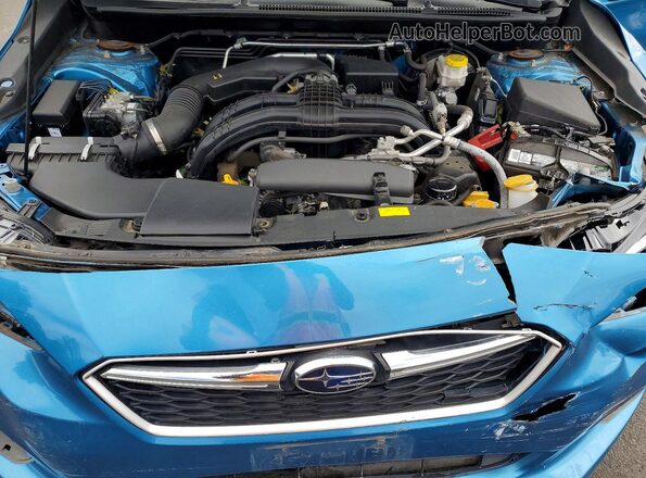 4S3GKAA68J3603568 2018 SUBARU IMPREZA Turquoise Rear interior view