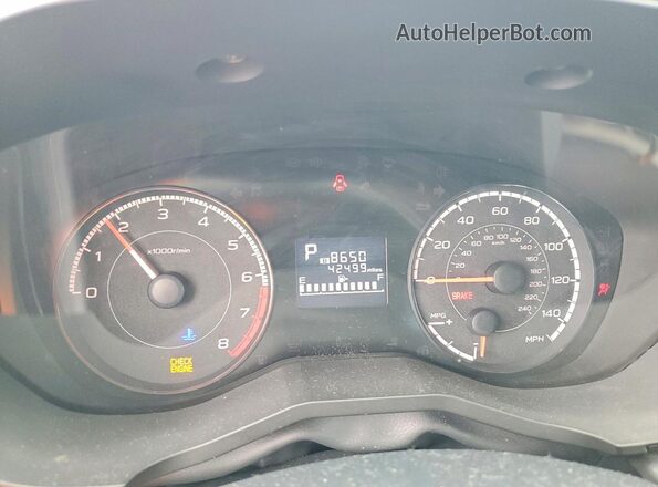 4S3GKAA68J3603568 2018 SUBARU IMPREZA Turquoise Instrument cluster view