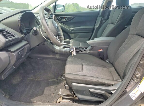 4S3GKAA68J3606227 2018 SUBARU IMPREZA Серый Вид салона спереди