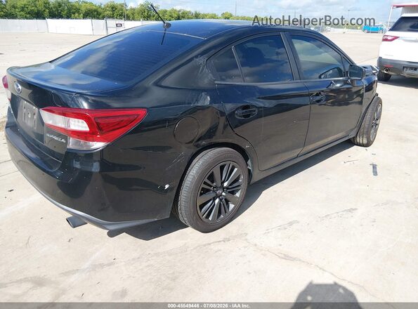 4S3GKAA68J3607765 2018 SUBARU IMPREZA Black Задня права чверть