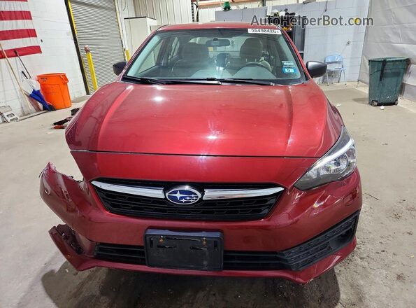4S3GKAA69L1610995 2020 SUBARU IMPREZA Burgundy Widok z przodu