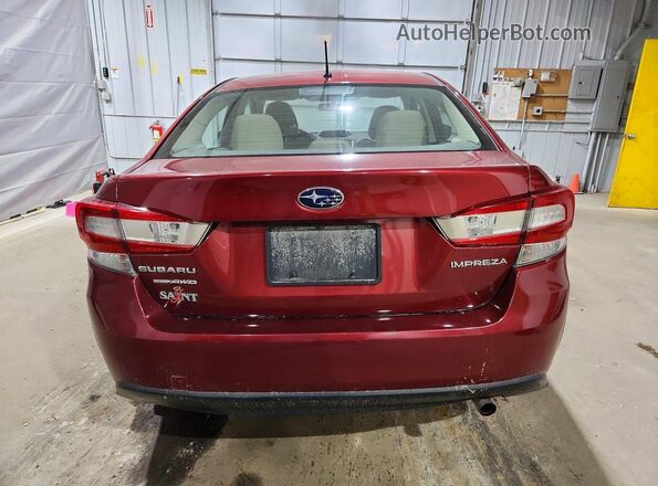 4S3GKAA69L1610995 2020 SUBARU IMPREZA Burgundy Widok z tyłu