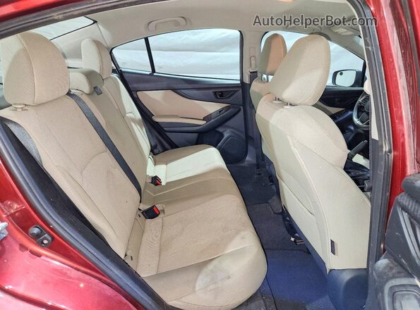 4S3GKAA69L1610995 2020 SUBARU IMPREZA Burgundy Widok tylnych siedzeń