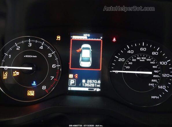 4S3GKAB63L3606718 2020 SUBARU IMPREZA Blue Widok tylnych siedzeń