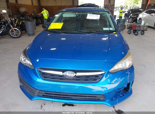 4S3GKAB63L3606718 2020 SUBARU IMPREZA Blue Widok zestawu wskaźników