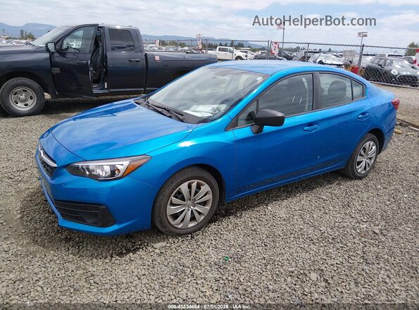 4S3GKAB63P3605509 2023 SUBARU IMPREZA Blue Առջևի ձախ երեք քառորդ տեսարան