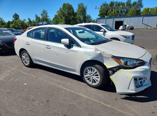 4S3GKAB64H3618545 2017 SUBARU IMPREZA Белый Передняя правая четверть