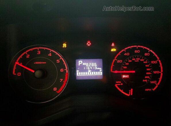 4S3GKAB64H3625852 2017 SUBARU IMPREZA Серебряный Вид щитка приборов