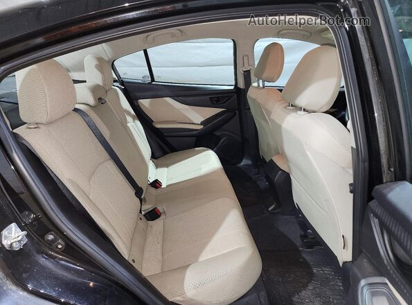 4S3GKAB66J3619122 2018 SUBARU IMPREZA Black უკანა სავარძლების ხედი