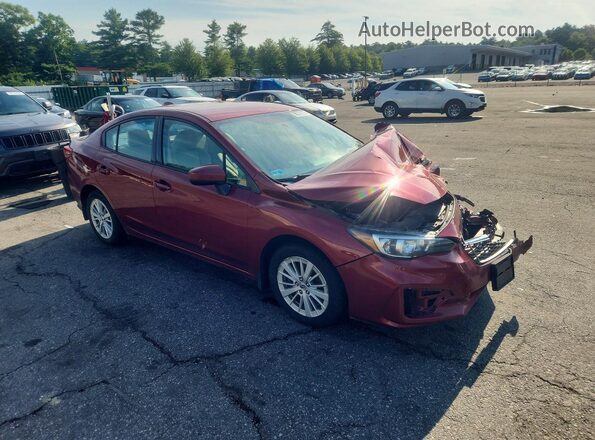 4S3GKAB68H3612148 2017 SUBARU IMPREZA Красный Передняя правая четверть