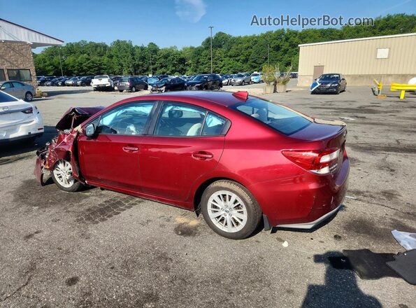 4S3GKAB68H3612148 2017 SUBARU IMPREZA Красный Задняя левая четверть