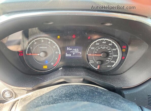 4S3GKAB68H3612148 2017 SUBARU IMPREZA Красный Вид щитка приборов