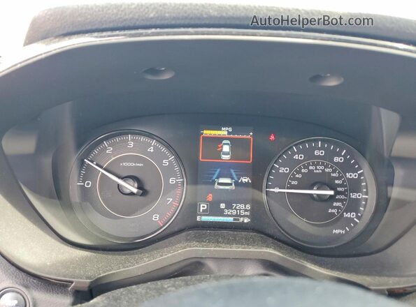 4S3GKAB68L3612885 2020 SUBARU IMPREZA Blue Вид щитка приладів