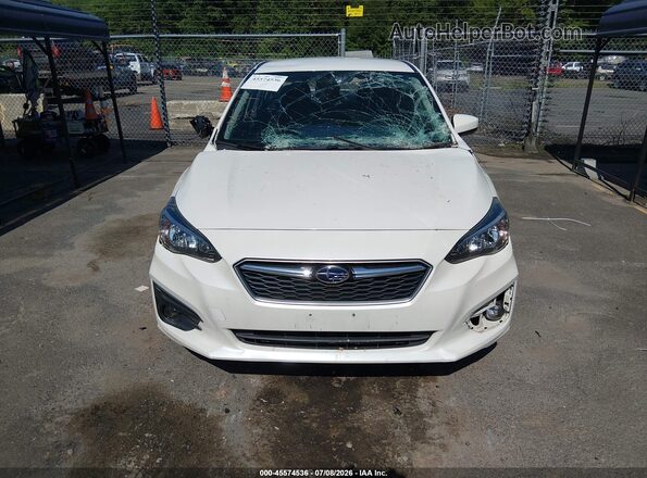 4S3GKAB69H3603555 2017 SUBARU IMPREZA White Vista del cuadro de instrumentos