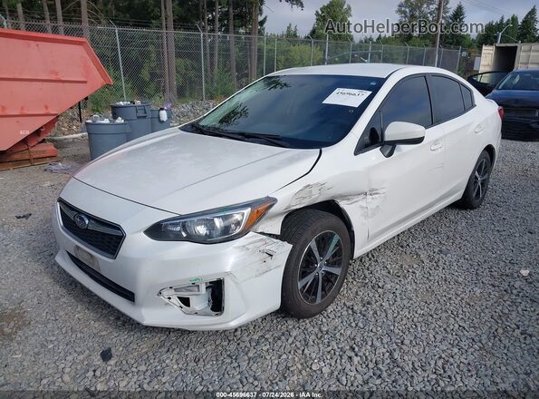 4S3GKAC60K3625238 2019 SUBARU IMPREZA Белый Передняя левая четверть