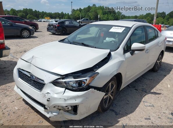 4S3GKAC67K3600840 2019 SUBARU IMPREZA White Առջևի ձախ երեք քառորդ տեսարան
