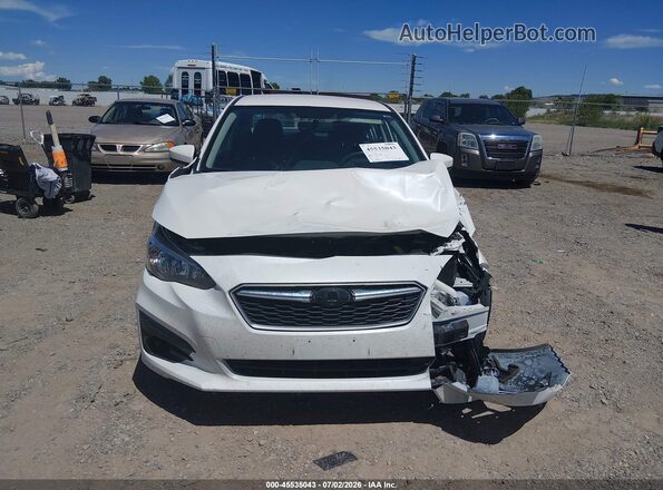 4S3GKAC67K3610042 2019 SUBARU IMPREZA White Vista del cuadro de instrumentos