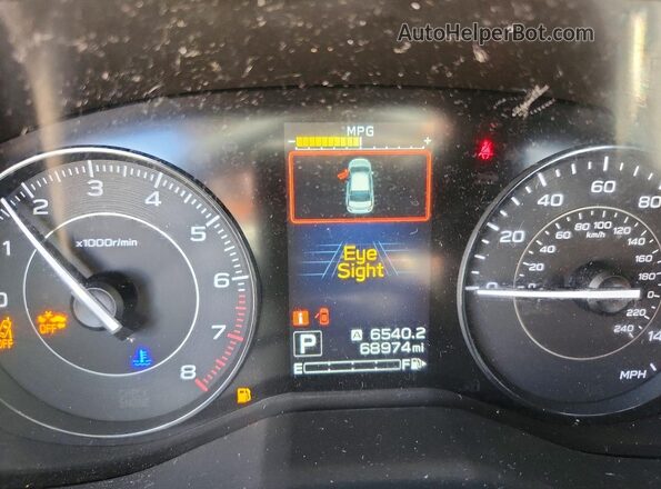 4S3GKAD60J3611708 2018 SUBARU IMPREZA Gray Widok zestawu wskaźników