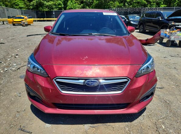 4S3GKAD60K3613900 2019 SUBARU IMPREZA Красный Вид спереди