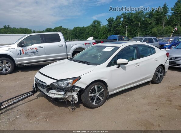 4S3GKAD60L3608939 2020 SUBARU IMPREZA White წინა მარცხენა ხედი სამი მეოთხედიდან