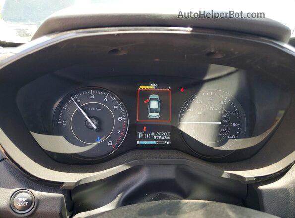 4S3GKAD60P3602208 2023 SUBARU IMPREZA Black ხელსაწყოთა პანელის ხედი