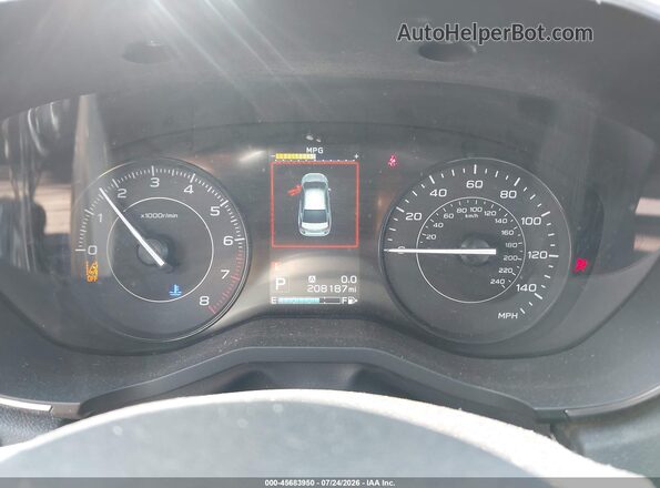 4S3GKAD61J3617081 2018 SUBARU IMPREZA Gray Widok tylnych siedzeń