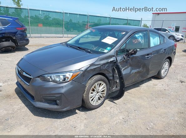 4S3GKAD61J3617081 2018 SUBARU IMPREZA Gray Przód lewy