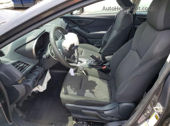 4S3GKAD62K3610125 2019 SUBARU IMPREZA Charcoal Vista interior delantera