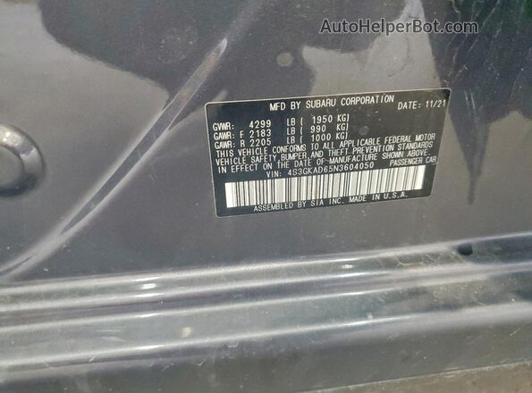 4S3GKAD65N3604050 2022 SUBARU IMPREZA Синий Вид подкапотного пространства