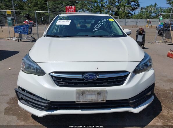 4S3GKAD66L3606192 2020 SUBARU IMPREZA White Widok zestawu wskaźników