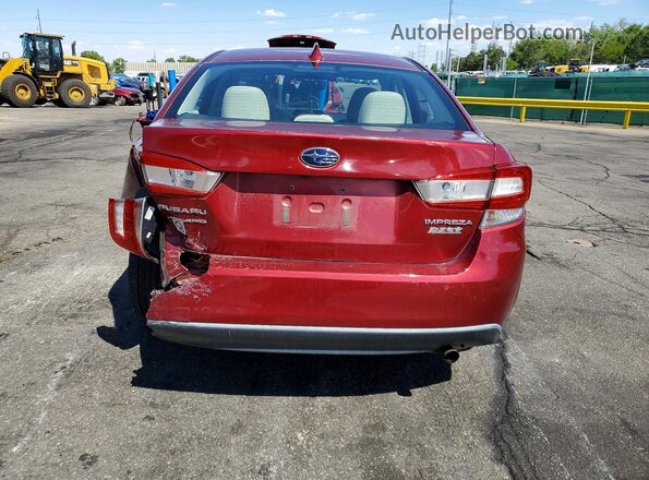 4S3GKAD67H3612039 2017 SUBARU IMPREZA Burgundy Вид ззаду
