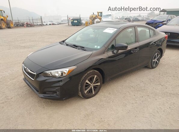 4S3GKAD67K3605079 2019 SUBARU IMPREZA Black წინა მარცხენა ხედი სამი მეოთხედიდან