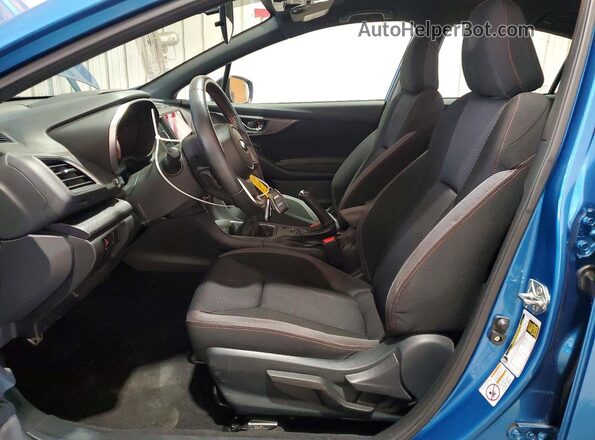 4S3GKAJ62K1604762 2019 SUBARU IMPREZA Blue Widok wnętrza z przodu