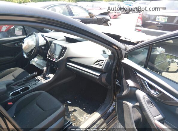 4S3GKAJ65K3608793 2019 SUBARU IMPREZA Black წინა სალონის ხედი