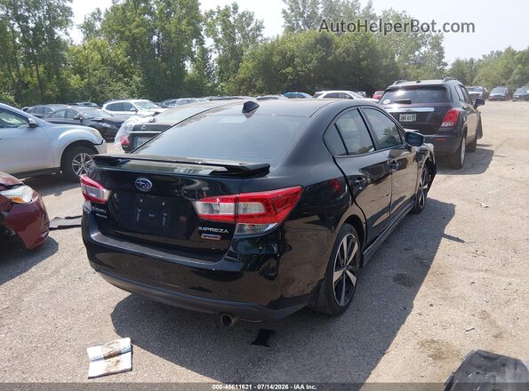 4S3GKAJ65K3608793 2019 SUBARU IMPREZA Black უკანა მარჯვენა