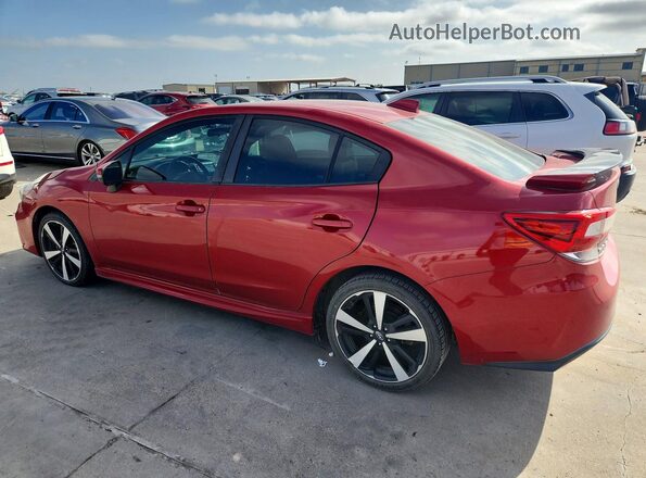 4S3GKAJ65K3611502 2019 SUBARU IMPREZA Красный Задняя левая четверть