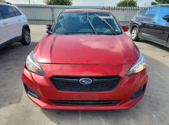 4S3GKAJ65K3611502 2019 SUBARU IMPREZA Красный Вид спереди