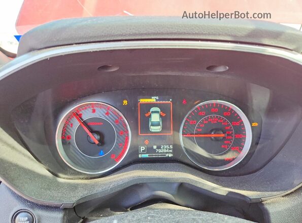 4S3GKAJ65K3611502 2019 SUBARU IMPREZA Красный Вид щитка приборов