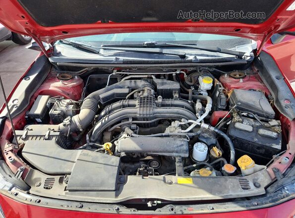 4S3GKAJ65K3611502 2019 SUBARU IMPREZA Красный Вид задней части салона