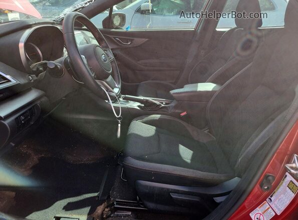 4S3GKAJ65K3611502 2019 SUBARU IMPREZA Красный Вид салона спереди