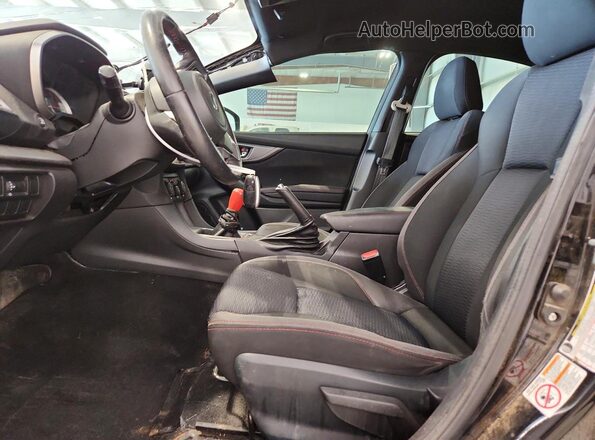 4S3GKAJ69K1623955 2019 SUBARU IMPREZA Black Widok wnętrza z przodu